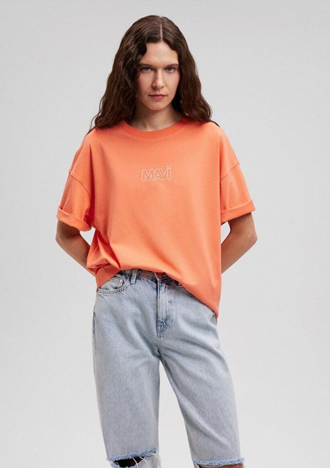 MAVİ KADIN MAVİ LOGO TİŞÖRT Coral 1611592-71268