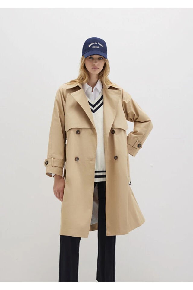 MAVİ KADIN TRENCHCOAT Curd and Whey 110703-82323