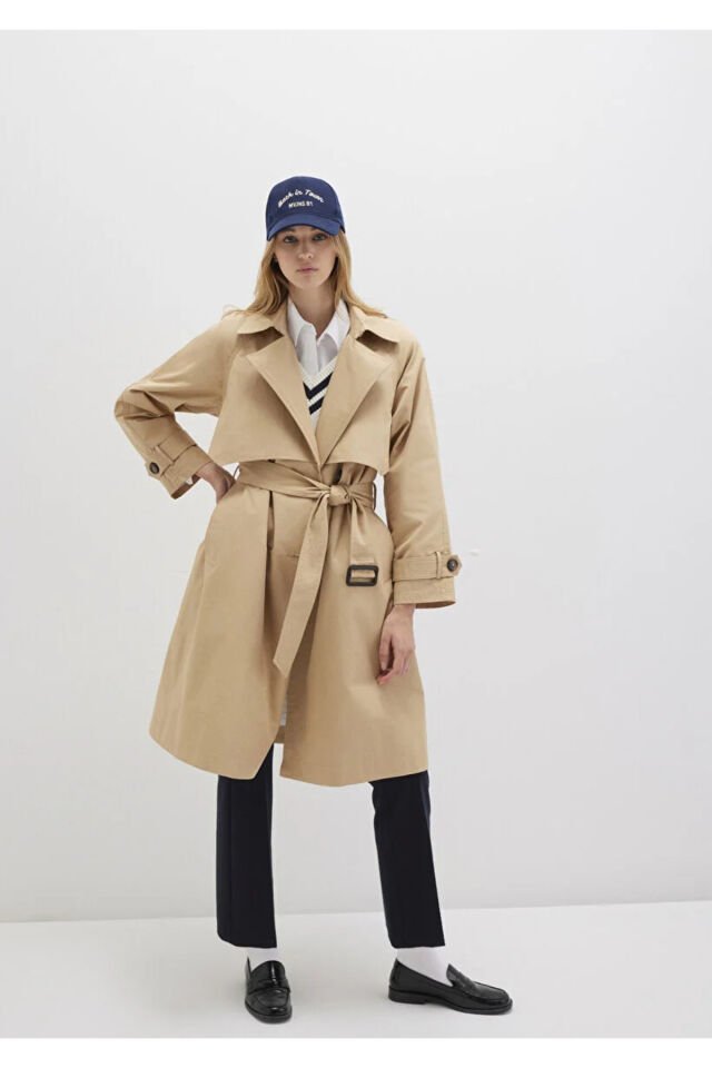 MAVİ KADIN TRENCHCOAT Curd and Whey 110703-82323