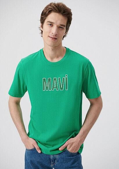 MAVİ ERKEK MAVİ LOGO TİŞÖRT Canlı Yeşil 066842-71794