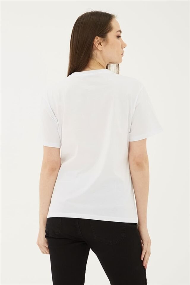FASHION FRIENDS KADIN BASKILI T-SHİRT 23Y-TST0149K1