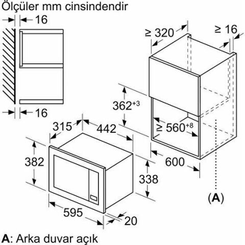 ANKASTRE MİKRODALGA FIRINLAR BFL623MB3