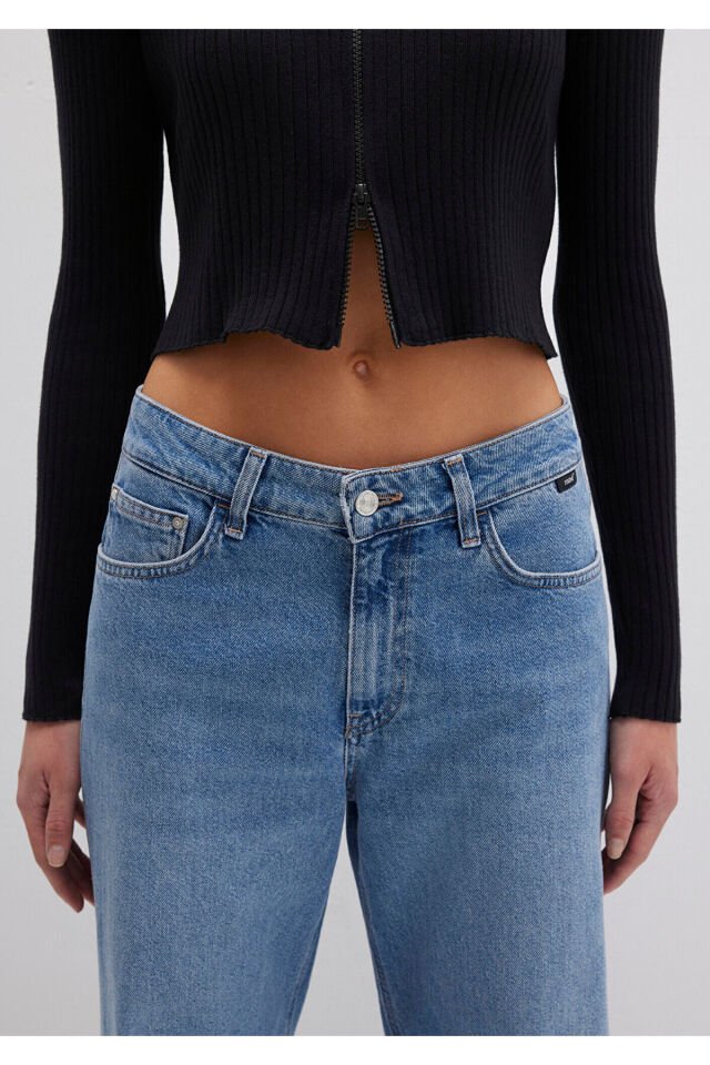 MAVİ KADIN FERMUARLI KAZAK Siyah 171469-900