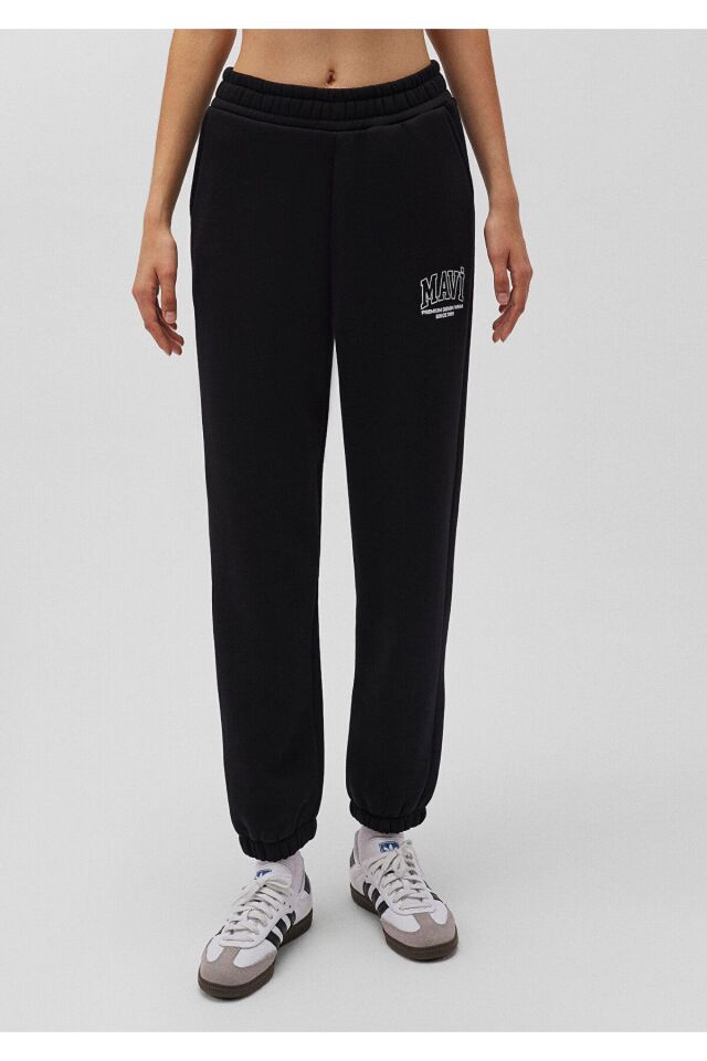 MAVİ KADIN LOGO ÖRME PANTOLON  Siyah 1010800-900