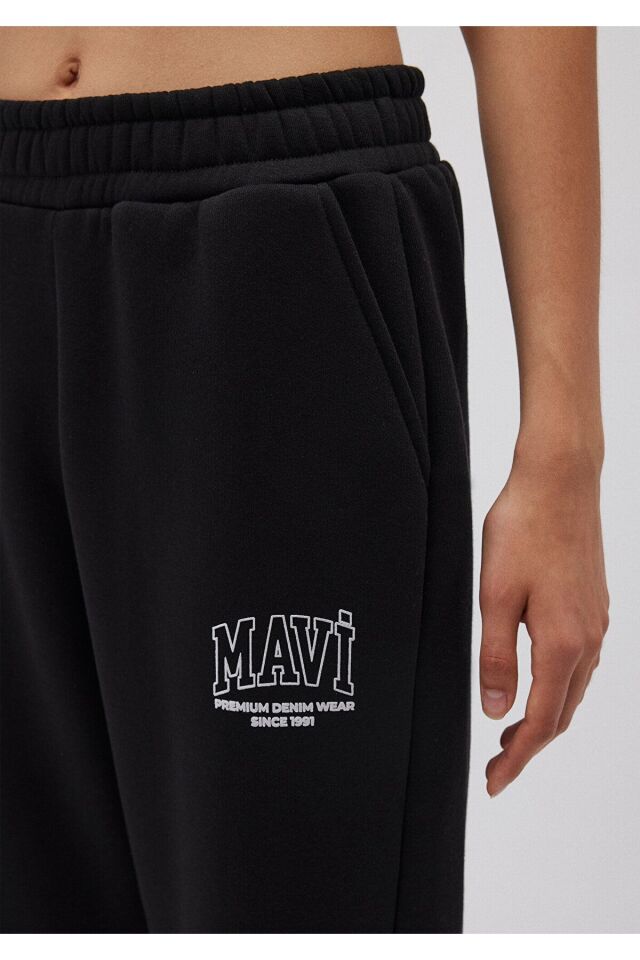 MAVİ KADIN LOGO ÖRME PANTOLON  Siyah 1010800-900