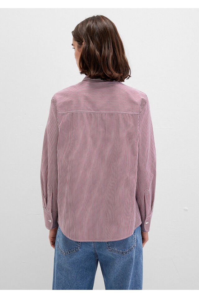 MAVİ KADIN UZUN KOLLU GÖMLEK Sun Dried Tometo Strip 1211199-90724
