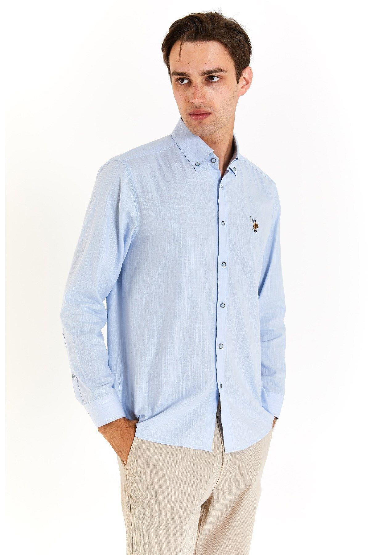 U.S. POLO ASSN. ERKEK DOKUMA GOMLEK G081GL004-000-1829583