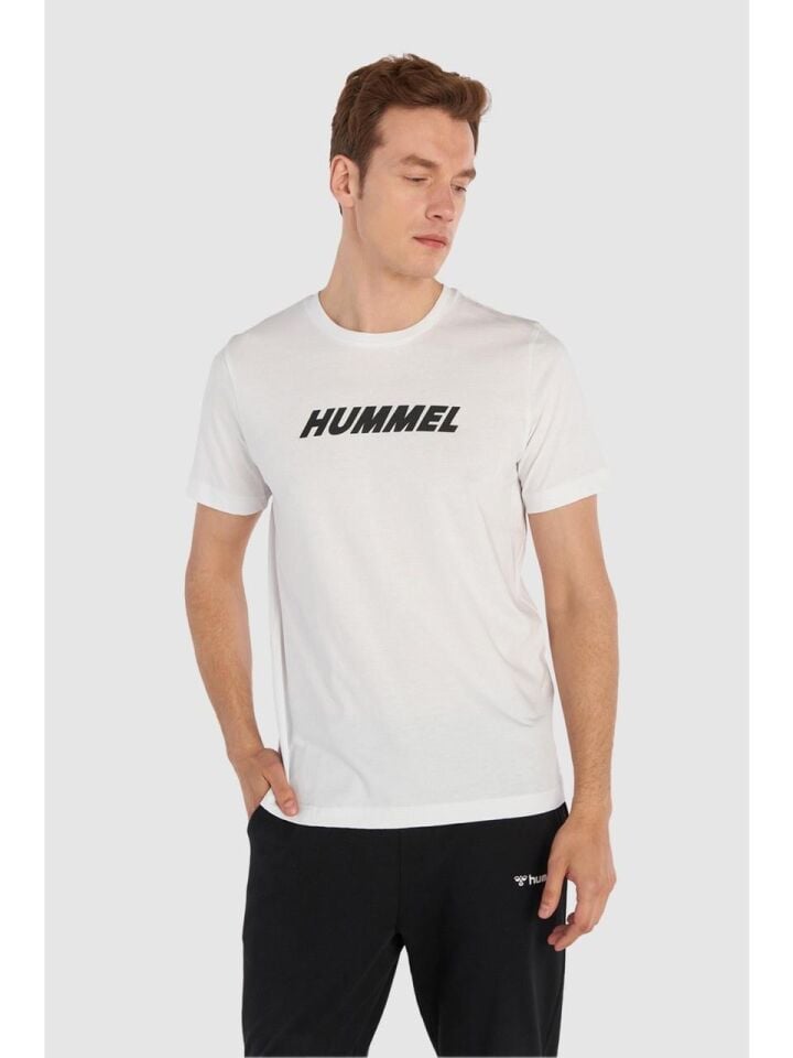 HUMMEL ERKEK KISA KOL T-SHIRT hmlELEMENTAL LOGO COTTON TEE 911947