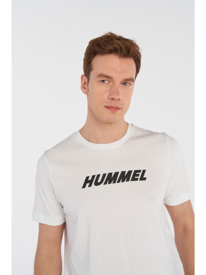 HUMMEL ERKEK KISA KOL T-SHIRT hmlELEMENTAL LOGO COTTON TEE 911947