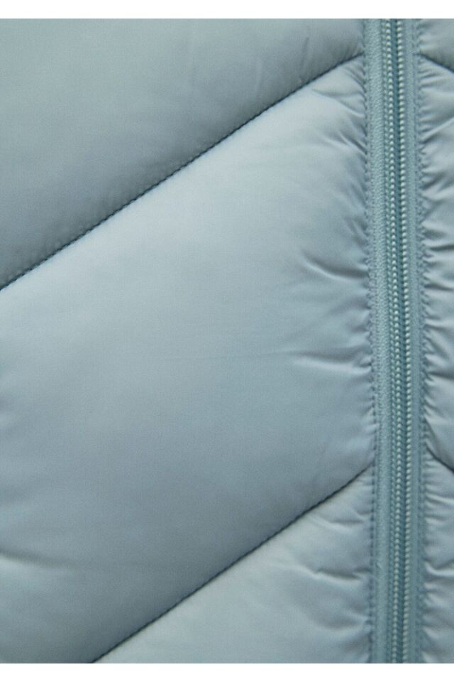 MAVİ KADIN DİK YAKA CEKET Soluk Mavi 110698-34521