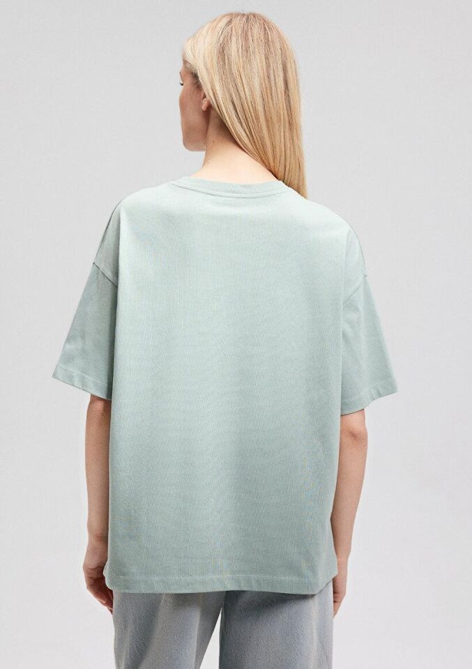 MAVİ KADIN MAVİ LOGO TSHIRT Küf Yeşili 1611593-71787