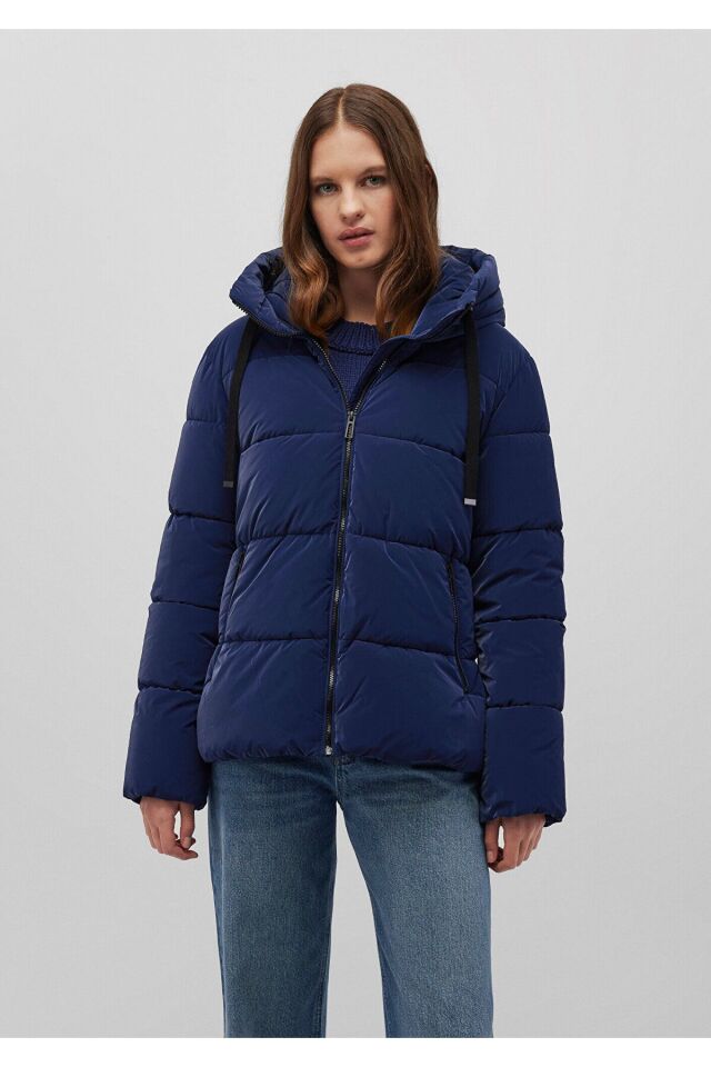 MAVİ KADIN KAPÜŞONLU CEKET Lacivert 1110043-81774