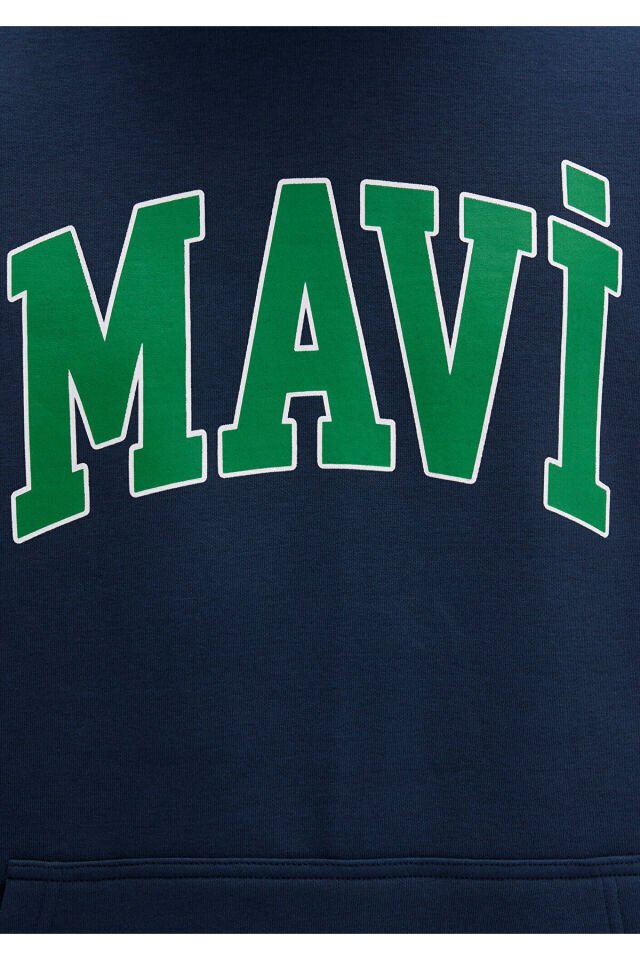 MAVİ ERKEK MAVİ BASKILI SWEATSHIRT Gece Lacivert 067149-29743