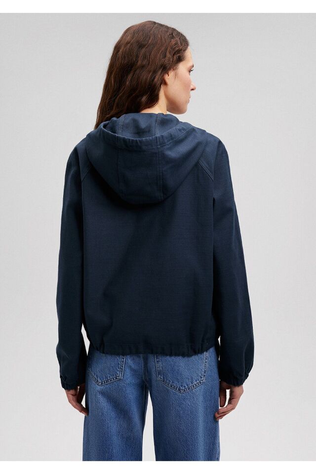 MAVİ KADIN KAPÜŞONLU CEKET Blue Berry 110775-82906