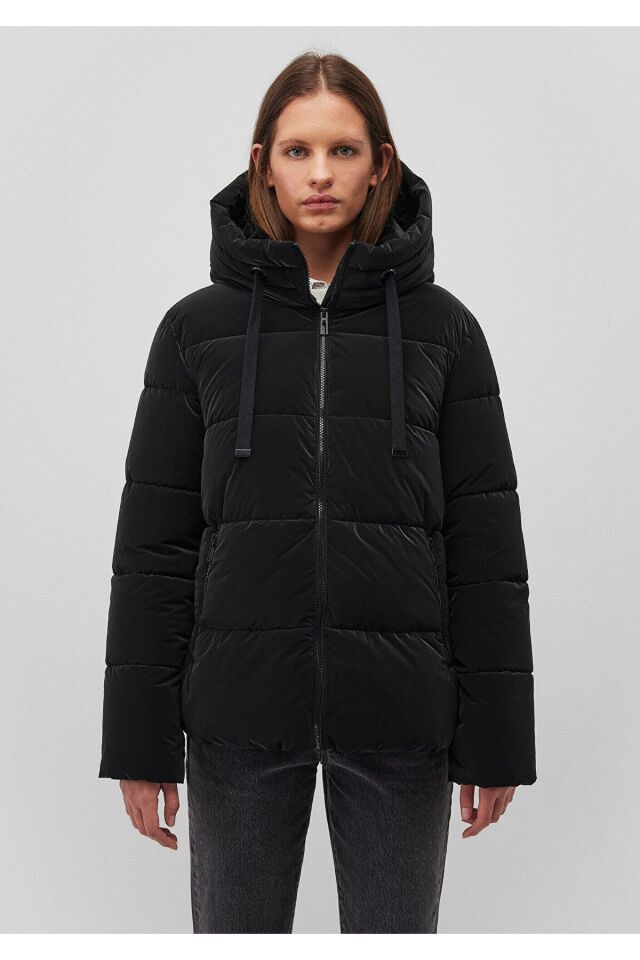 MAVİ KADIN KAPÜŞONLU CEKET Siyah 1110043-900