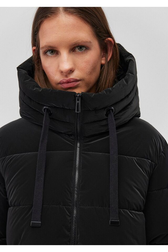 MAVİ KADIN KAPÜŞONLU CEKET Siyah 1110043-900