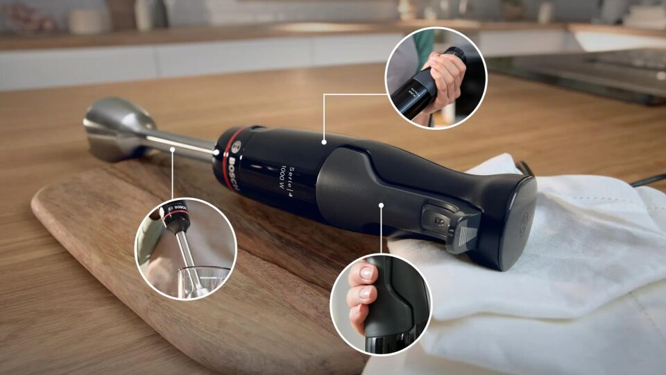 BOSCH SERİE 4 EL BLENDERI ERGOMASTER 1000W SİYAH,ANTRASİT MSM4B624