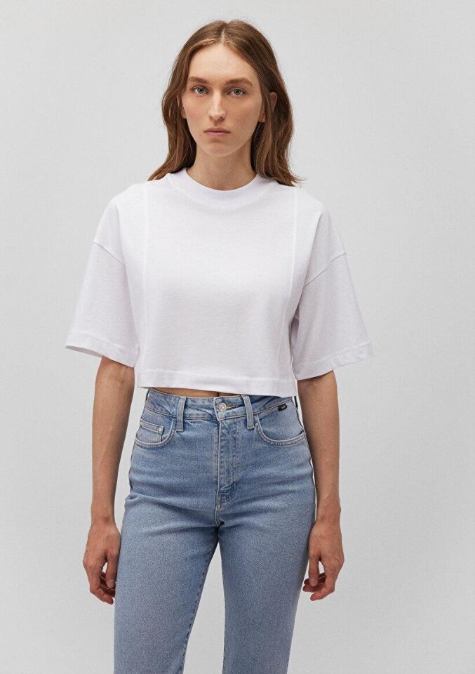 MAVİ KADIN BİSİKLET YAKA PENYE Beyaz 1612649-620