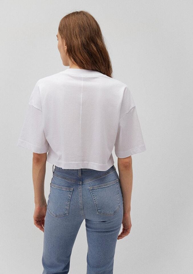 MAVİ KADIN BİSİKLET YAKA PENYE Beyaz 1612649-620