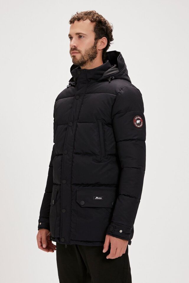 BAD BEAR ERKEK POLAR COLONEL PUFFER COAT 23.02.13.010 SİYAH - L