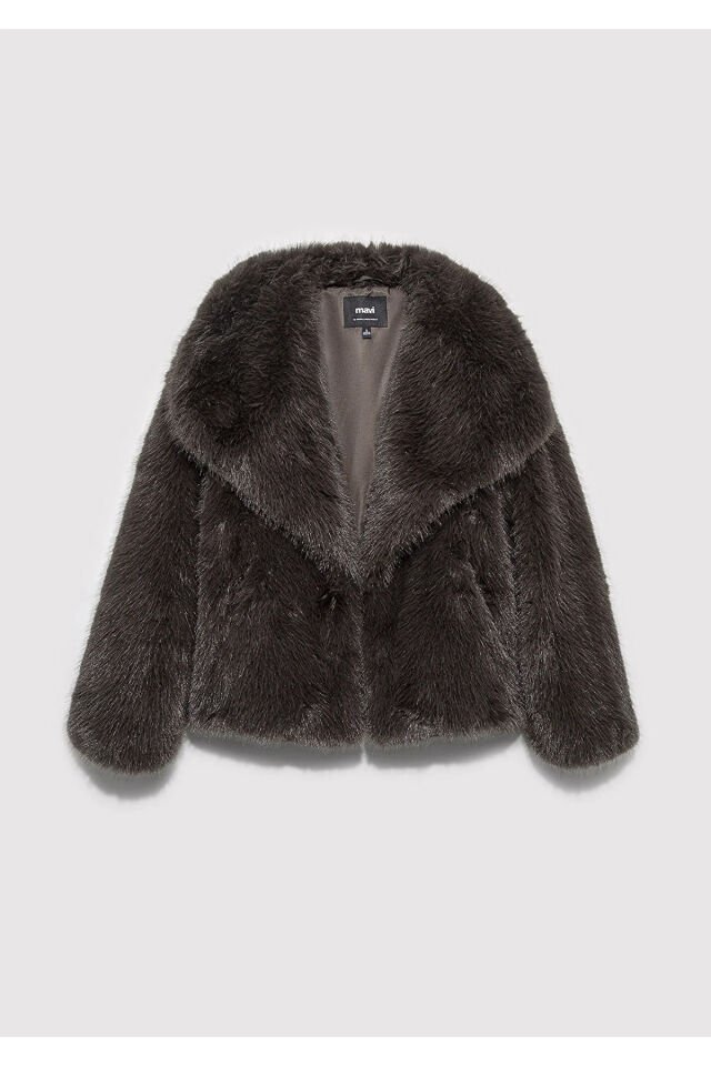 MAVİ KADIN KISA TÜYLÜ CEKET Turkish Coffee 1110781-71593