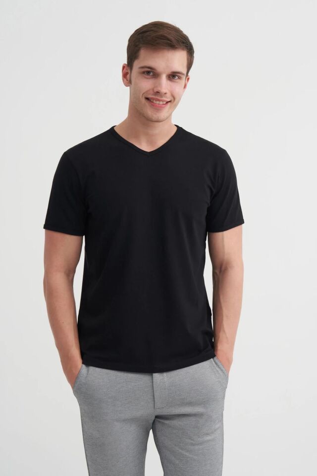 CAZADOR ERKEK 4619 STN V. T-SHIRT 25YCEEO04619