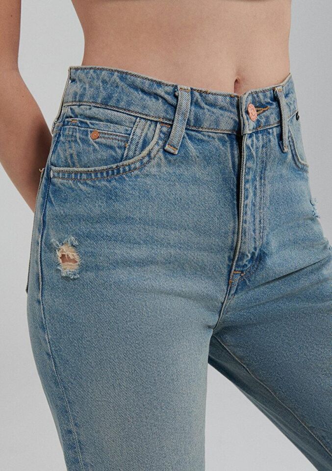 MAVİ KADIN STAR Mid Ripped 90's 101077-85157