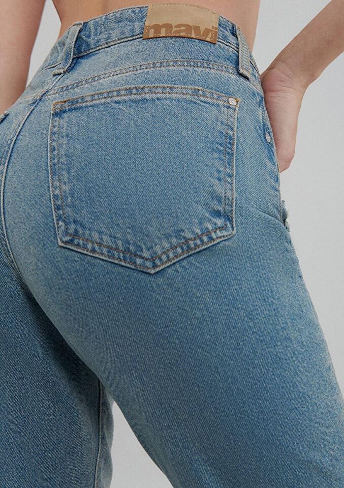MAVİ KADIN STAR Mid Ripped 90's 101077-85157