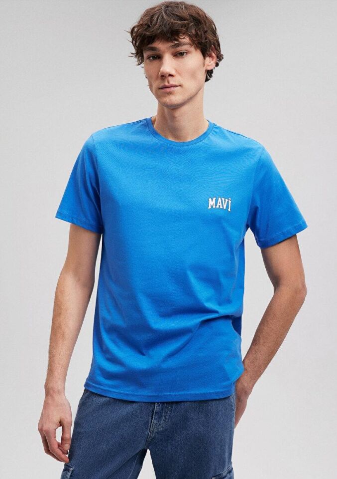 MAVİ ERKEK MAVİ LOGO TİŞÖRT Gök Mavi 0611714-81347