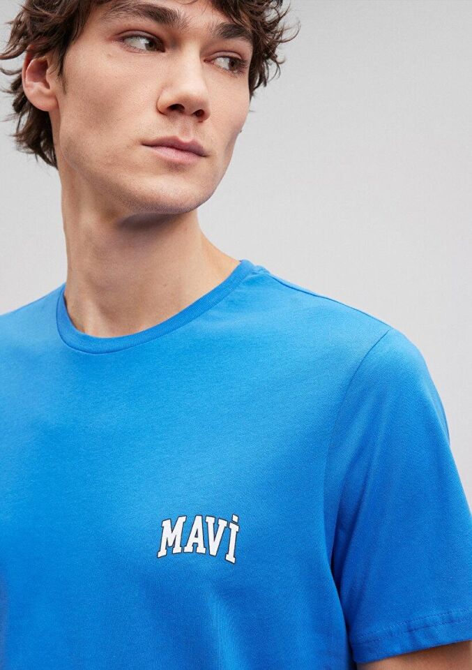 MAVİ ERKEK MAVİ LOGO TİŞÖRT Gök Mavi 0611714-81347