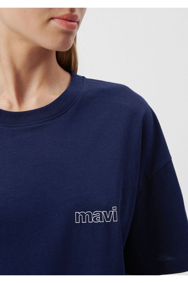 MAVİ KADIN KISA KOLLU PENYE Derin Mavi 1611309-70491