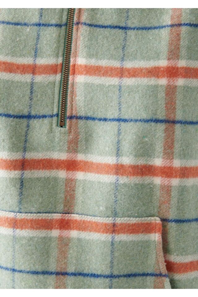 MAVİ KADIN KARELİ BLUZ Mint Yeşil Kareli 1210297-83177