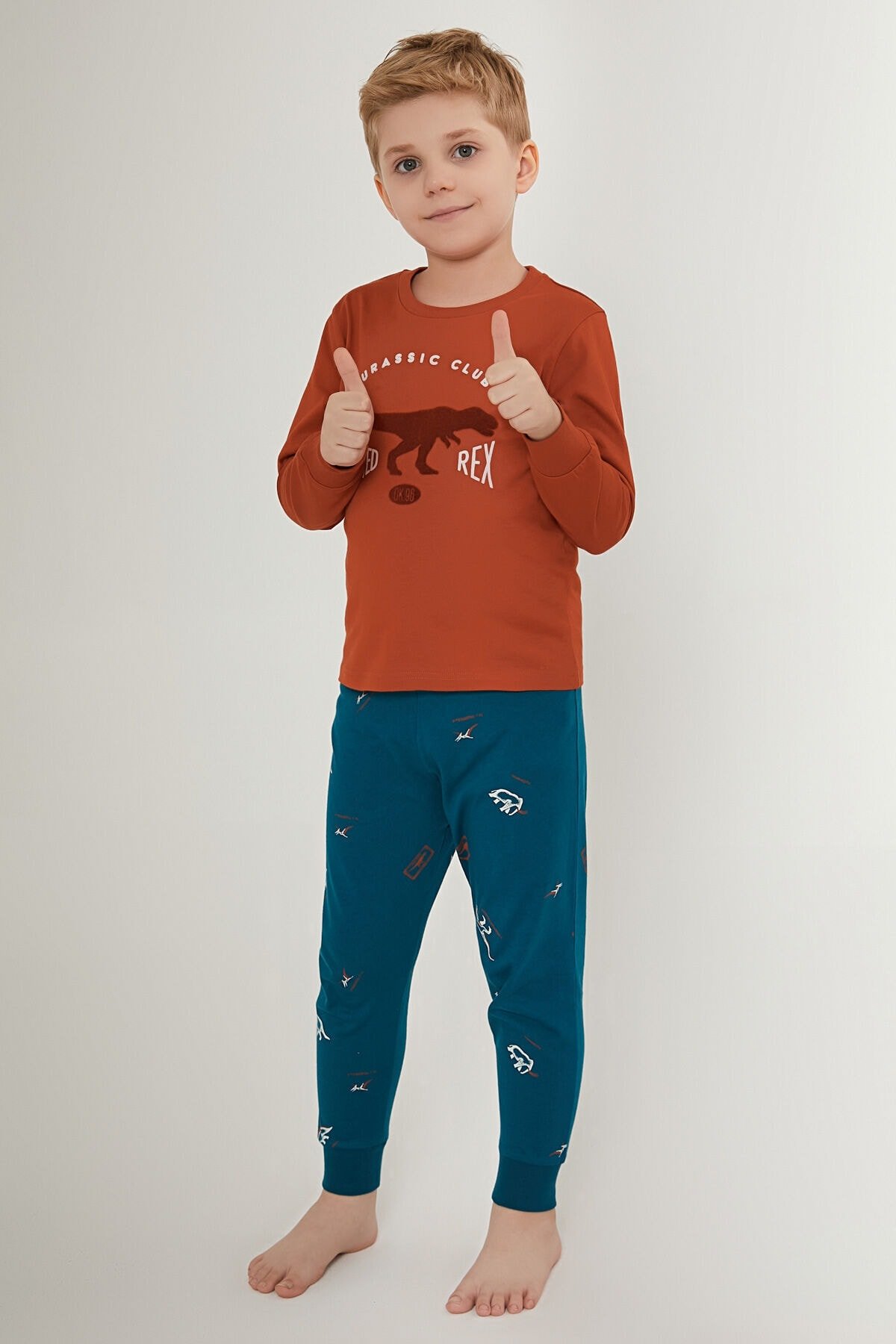 ROLYPOLY ERKEK ÇOCUK UZUN KOL PİJAMA TAKIM RP3221-2