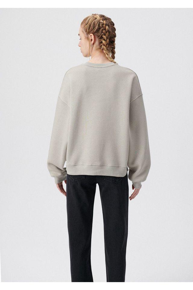 MAVİ KADIN MAVİ LOGO SWEATSHIRT Çakmaktaşı Gri 1611600-70112