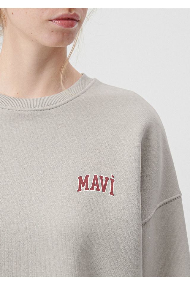 MAVİ KADIN MAVİ LOGO SWEATSHIRT Çakmaktaşı Gri 1611600-70112