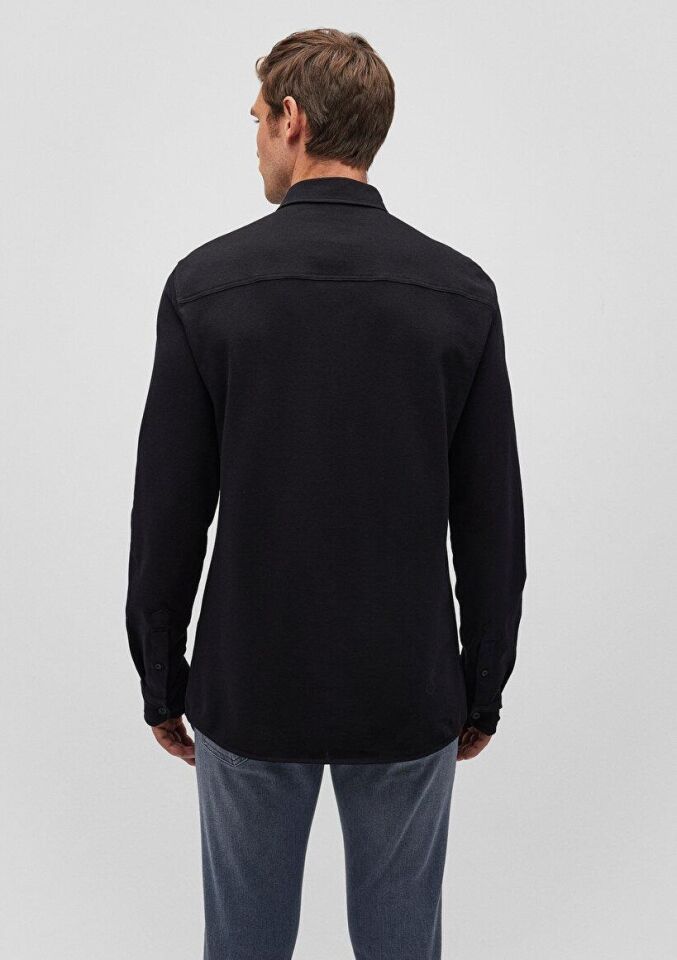MAVİ ERKEK UZUN KOL GÖMLEK  Siyah 0211092-900