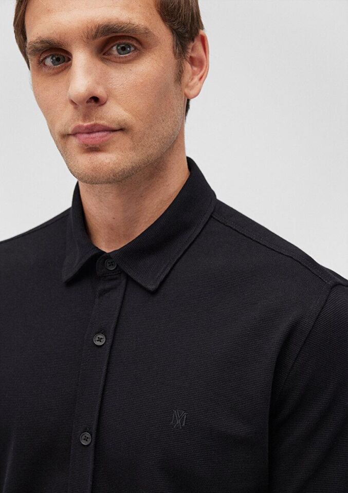 MAVİ ERKEK UZUN KOL GÖMLEK  Siyah 0211092-900