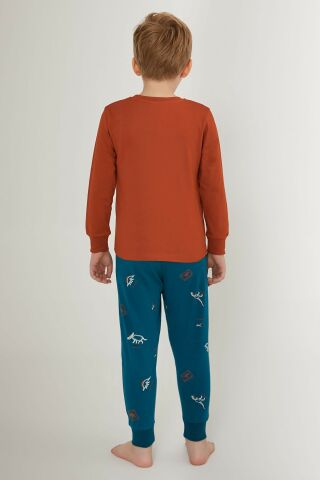 ROLYPOLY ERKEK ÇOCUK UZUN KOL PİJAMA TAKIM RP3221-G