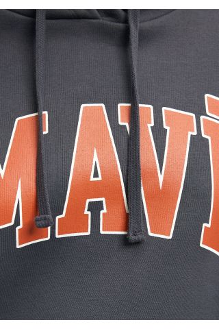 MAVİ KADIN MAVİ LOGO KAPÜŞONLU SWEATSHIRT Antrasit 1600361-80106