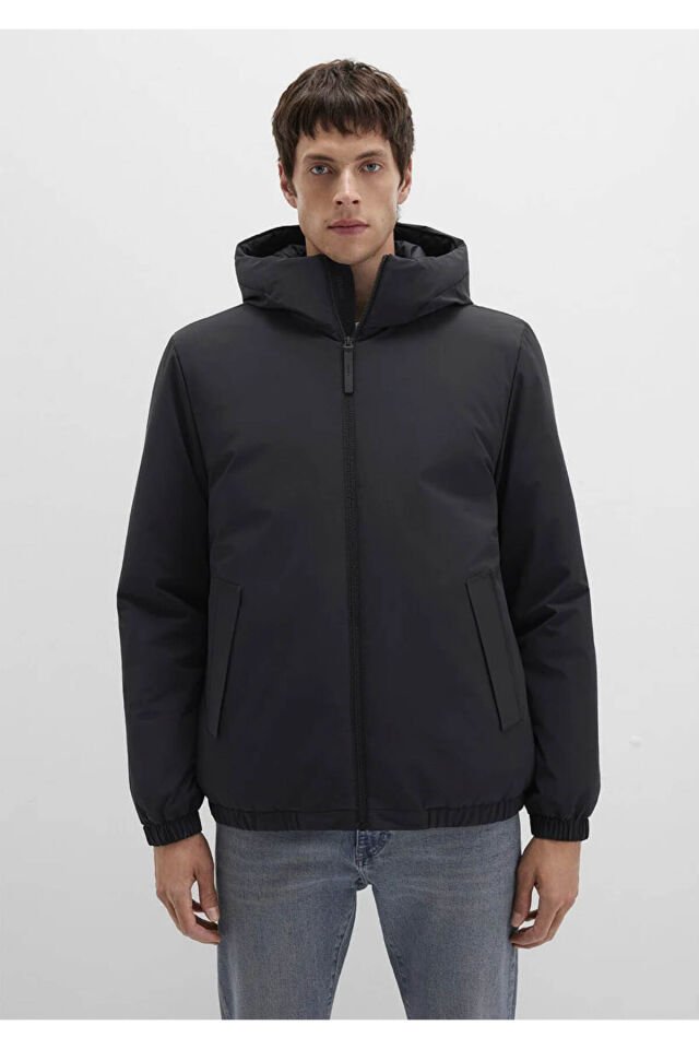 MAVİ ERKEK KAPÜŞONLU CEKET Jet Siyah 0110617-71379