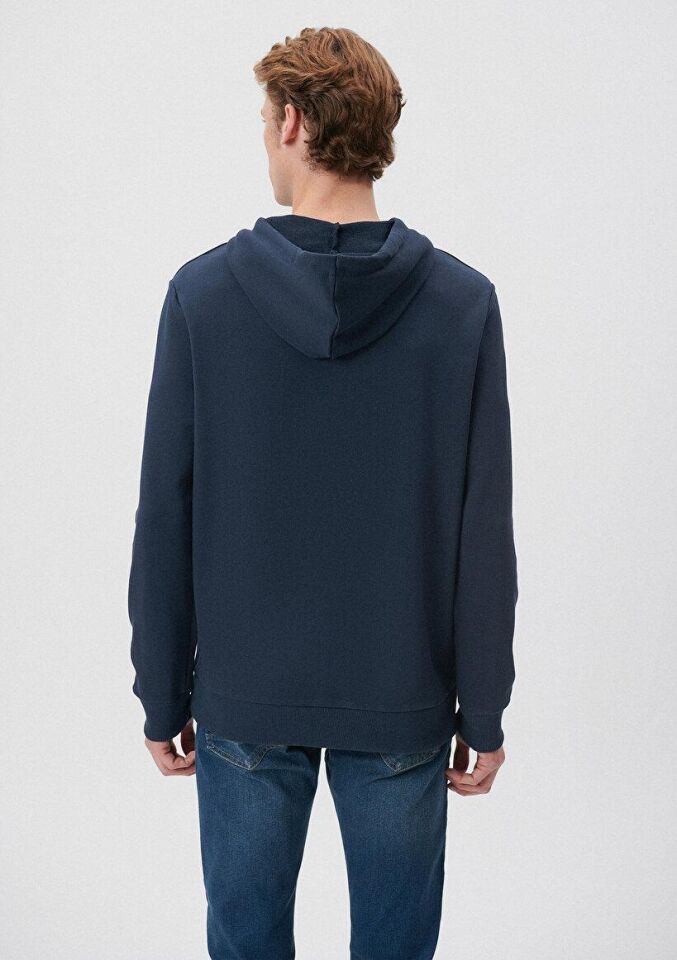 MAVİ ERKEK LOGO KAPÜŞONLU SWEATSHIRT  Gece Lacivert 065606-28417