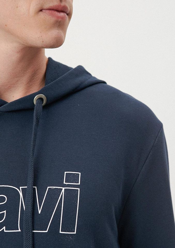 MAVİ ERKEK LOGO KAPÜŞONLU SWEATSHIRT  Gece Lacivert 065606-28417
