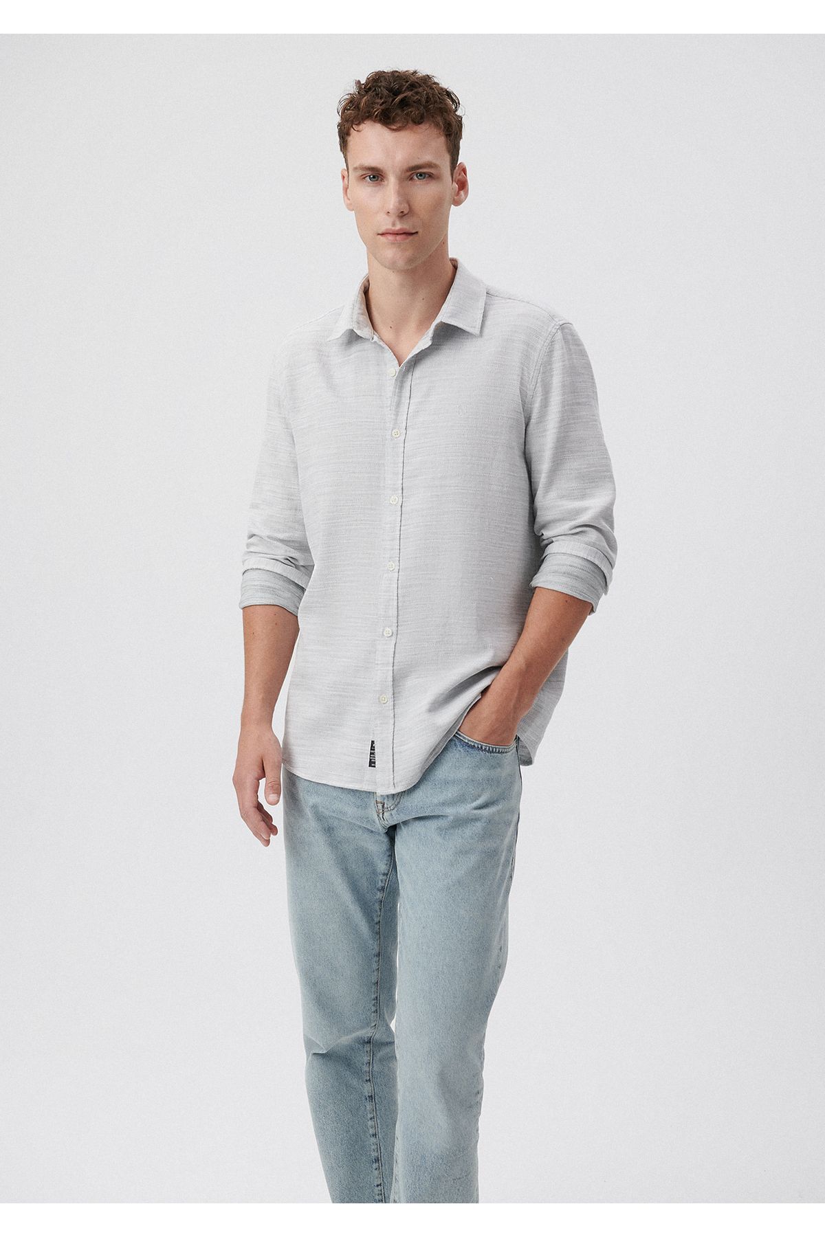 MAVİ ERKEK UZUN KOLLU GÖMLEK Yosun Yeşili 0210053-71598
