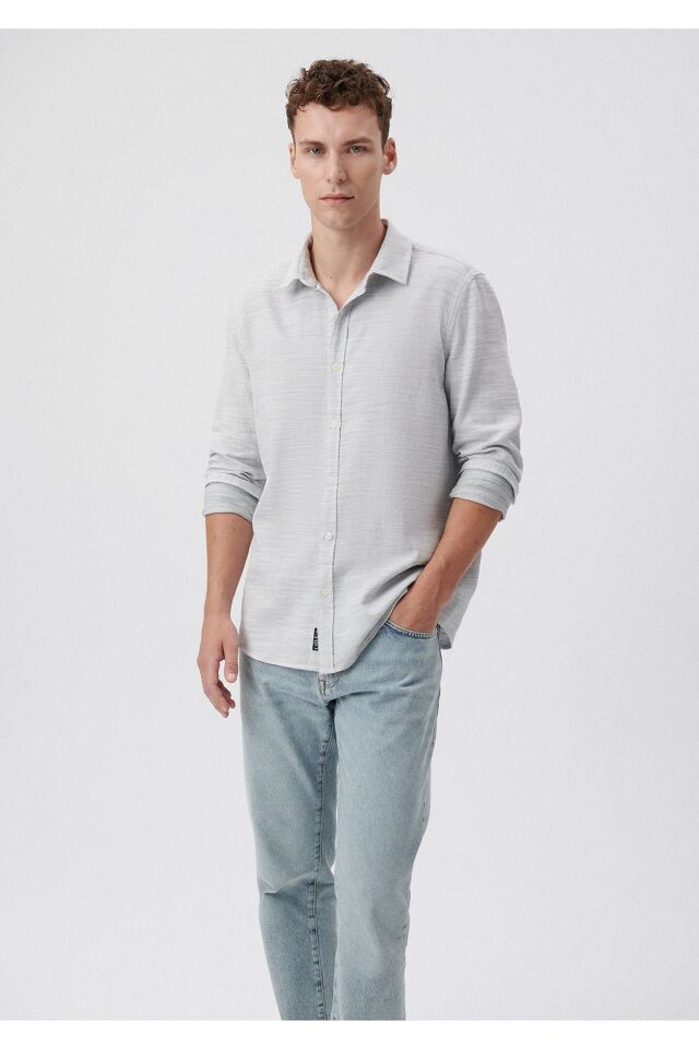 MAVİ ERKEK UZUN KOLLU GÖMLEK Yosun Yeşili 0210053-71598