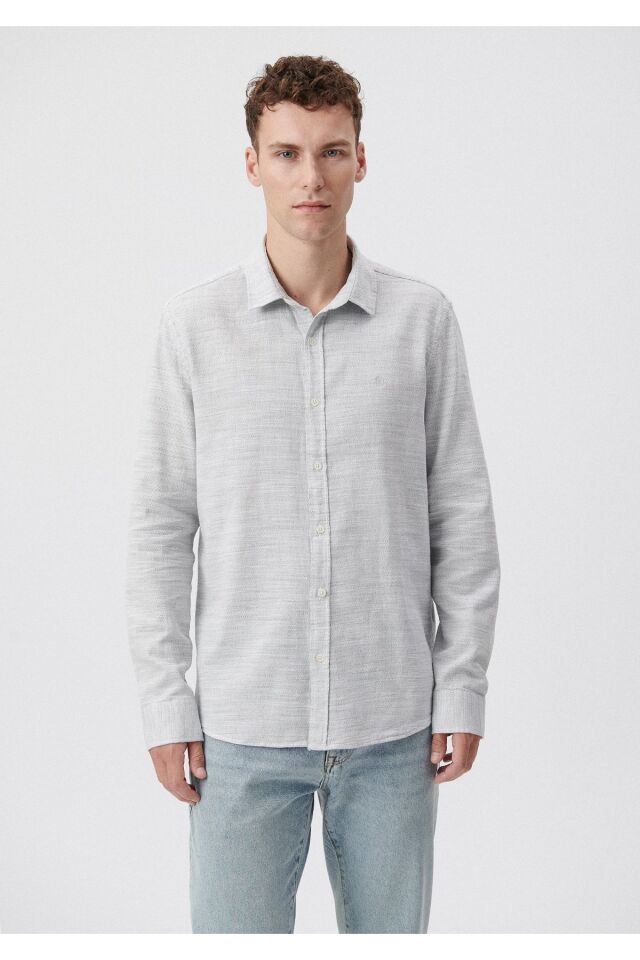 MAVİ ERKEK UZUN KOLLU GÖMLEK Yosun Yeşili 0210053-71598