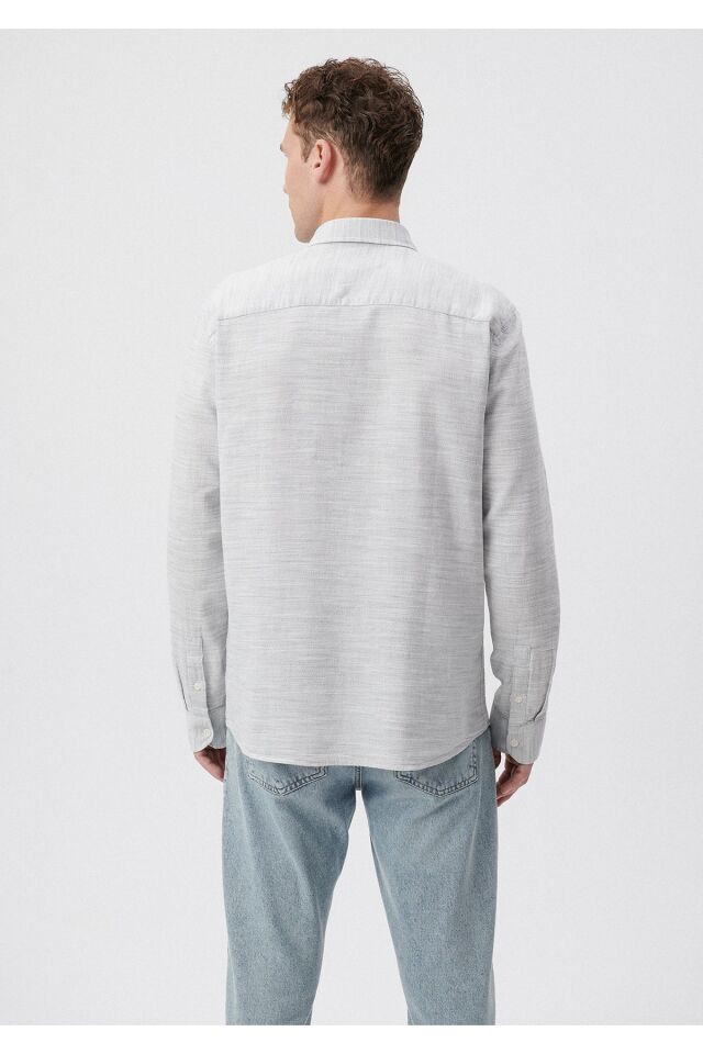 MAVİ ERKEK UZUN KOLLU GÖMLEK Yosun Yeşili 0210053-71598