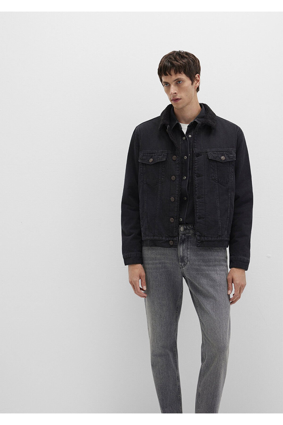 MAVİ ERKEK ZANDER Black Sherpa Classic Denim 0111214-89117