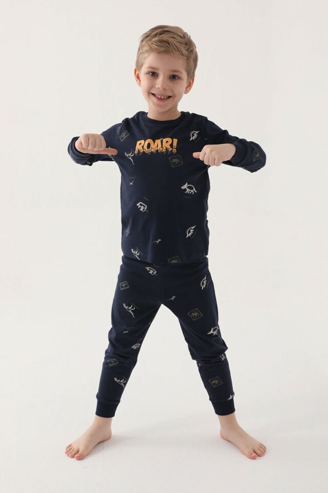 ROLYPOLY ERKEK ÇOCUK UZUN KOL PİJAMA TAKIM RP3222-2