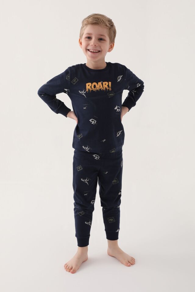 ROLYPOLY ERKEK ÇOCUK UZUN KOL PİJAMA TAKIM RP3222-2