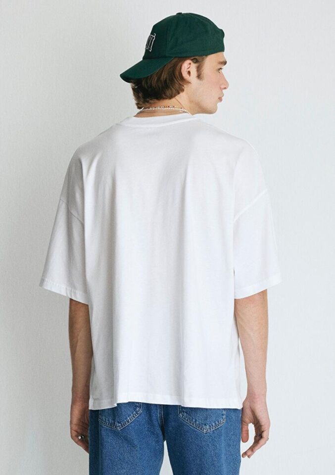 MAVİ ERKEK BİSİKLET YAKA TİŞÖRT Beyaz 0611931-620